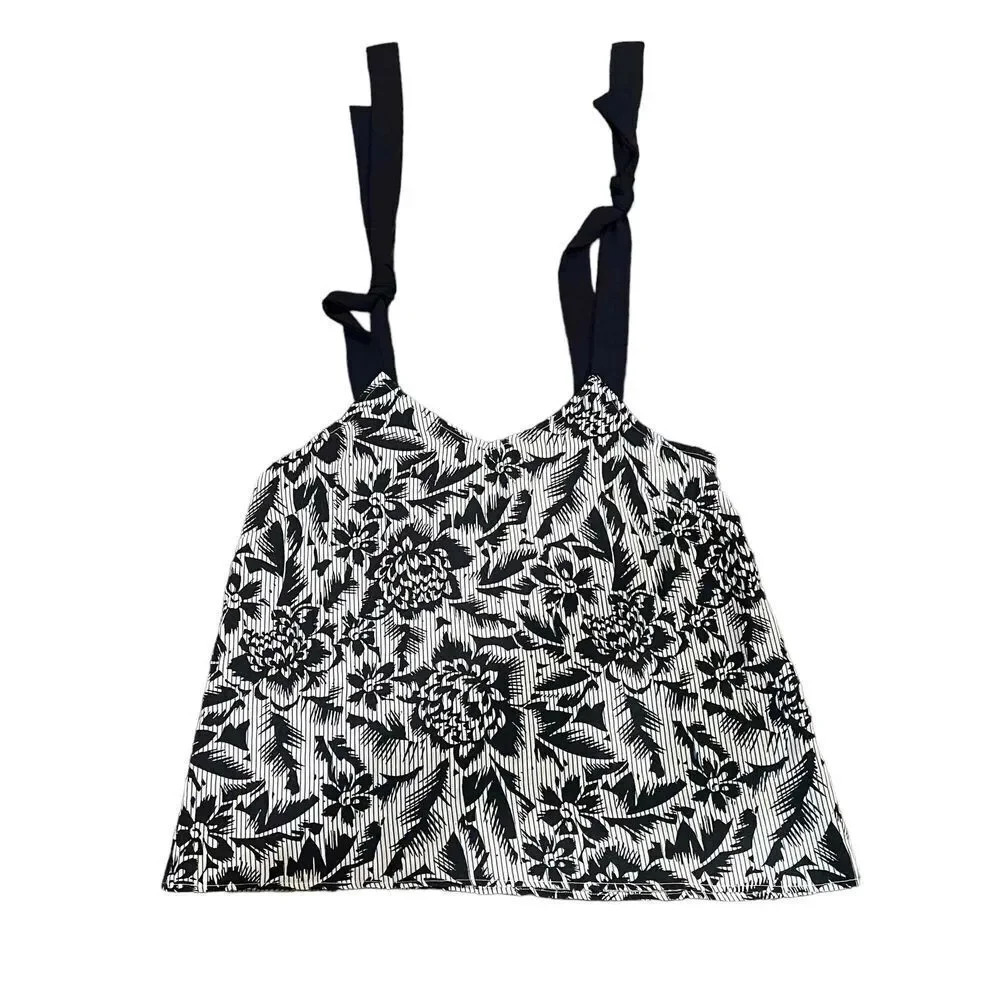 Hagel Women's Floral Print Tie Strap Top‎ Size Medium